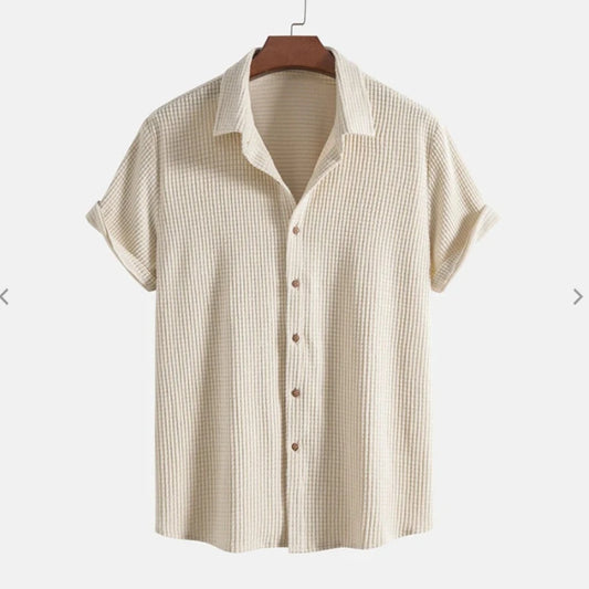Sun-kissed linen shirt